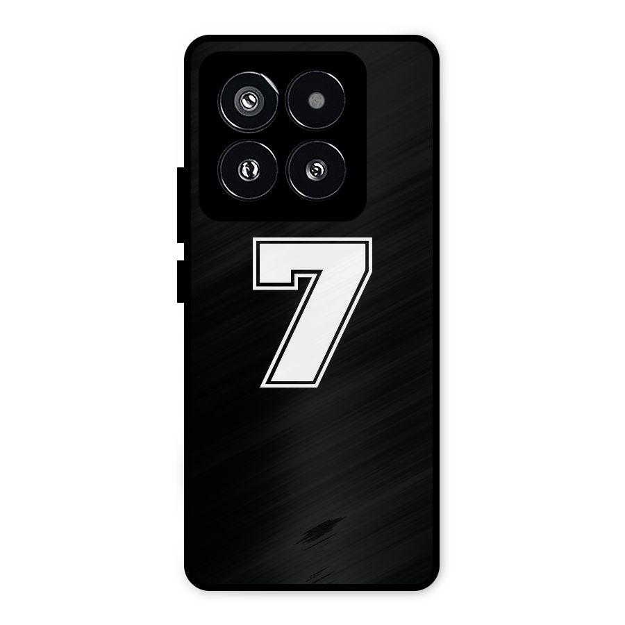 Number 7 Metal Back Case for Xiaomi 14 Pro