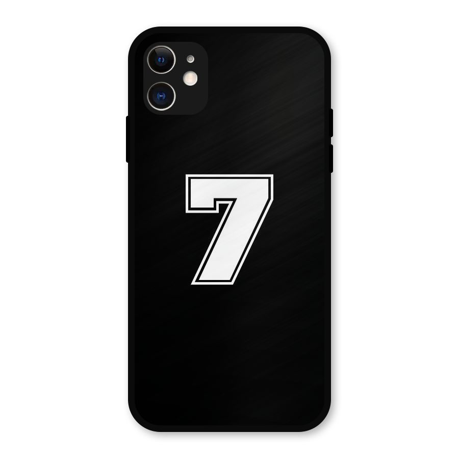 Number 7 Metal Back Case for iPhone 11