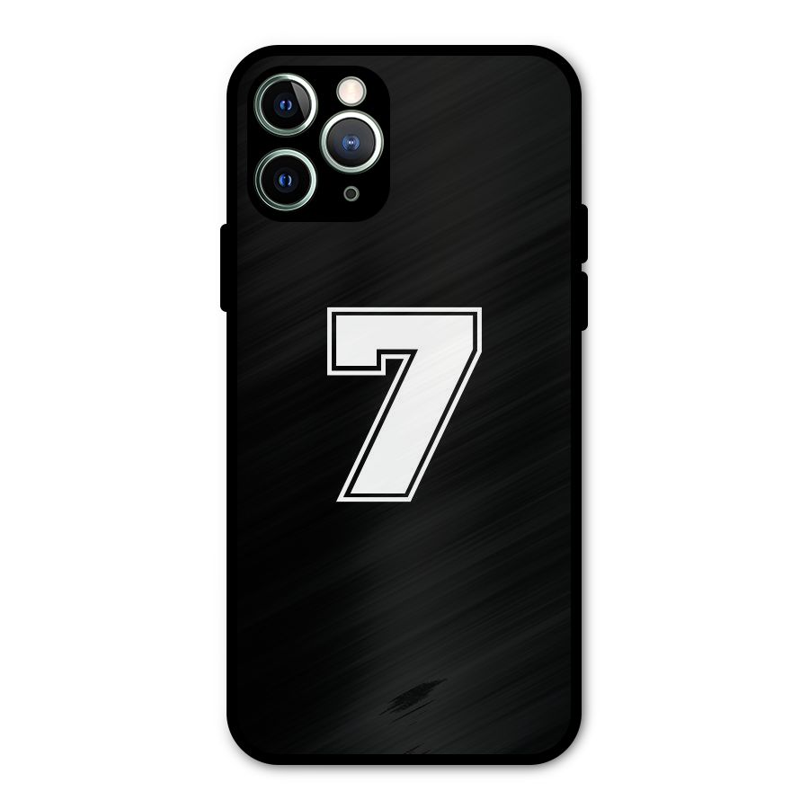 Number 7 Metal Back Case for iPhone 11 Pro Max