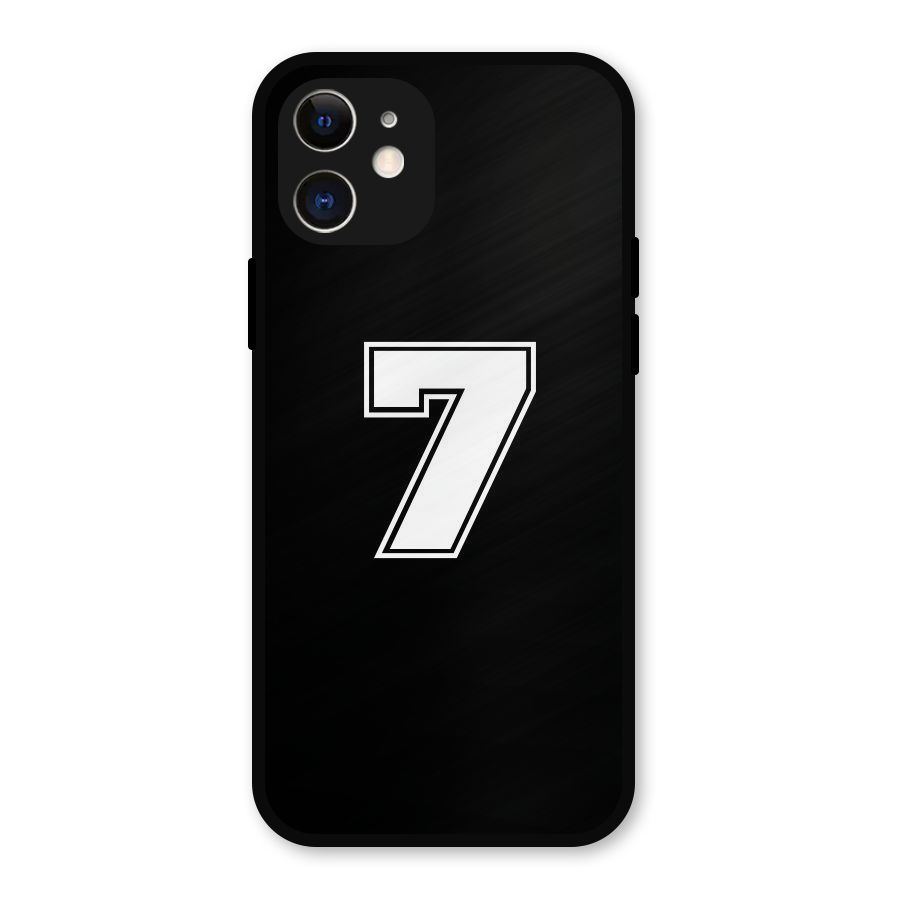 Number 7 Metal Back Case for iPhone 12