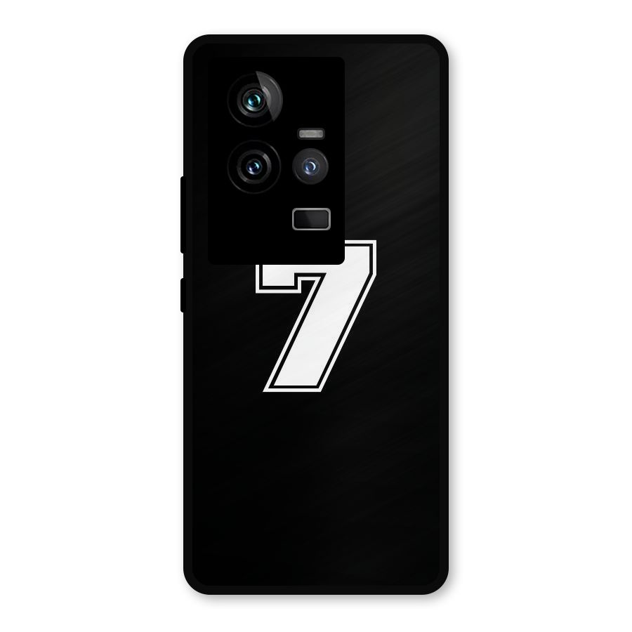 Number 7 Metal Back Case for iQOO 11 5G