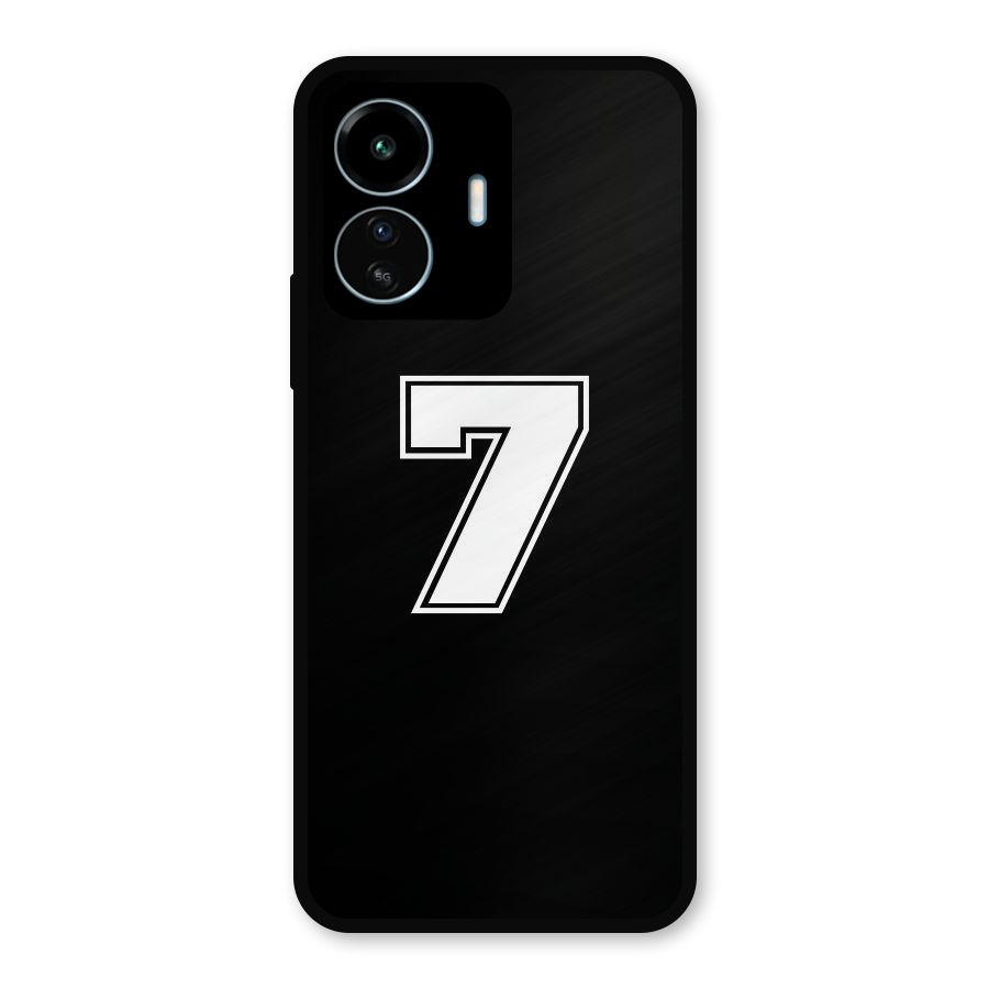 Number 7 Metal Back Case for vivo iQOO Z6 Lite 5G