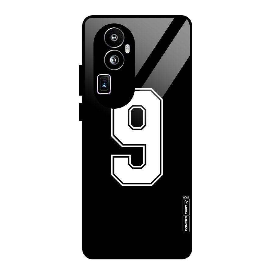 Number 9 Glass Back Case for Oppo Reno10 Pro Plus