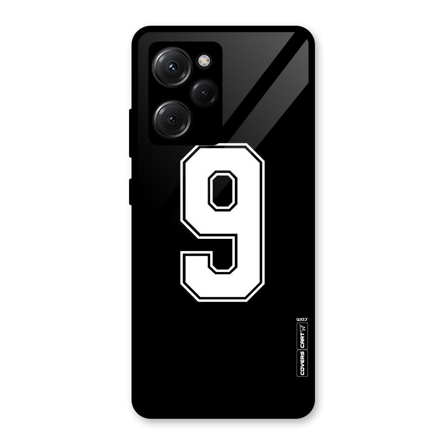 Number 9 Glass Back Case for Poco X5 Pro