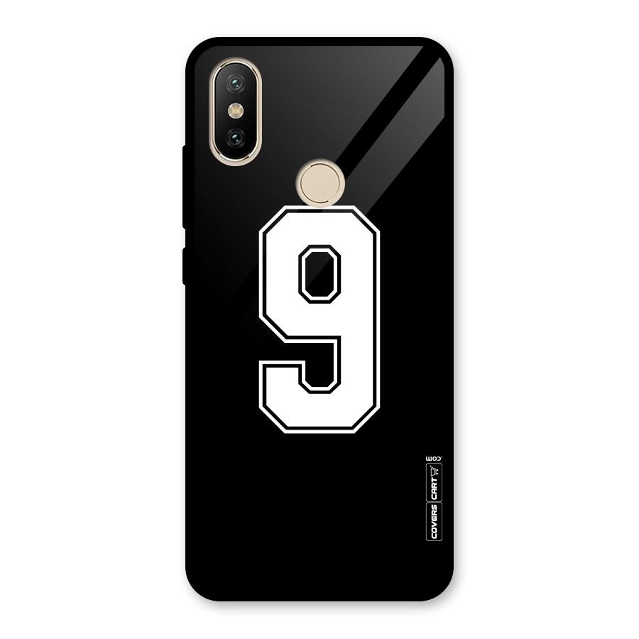Number 9 Glass Back Case for Redmi A2