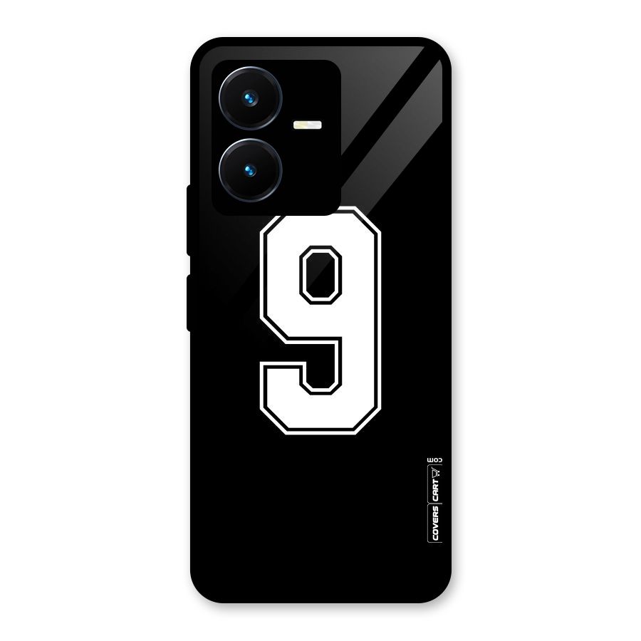 Number 9 Glass Back Case for Vivo Y22s