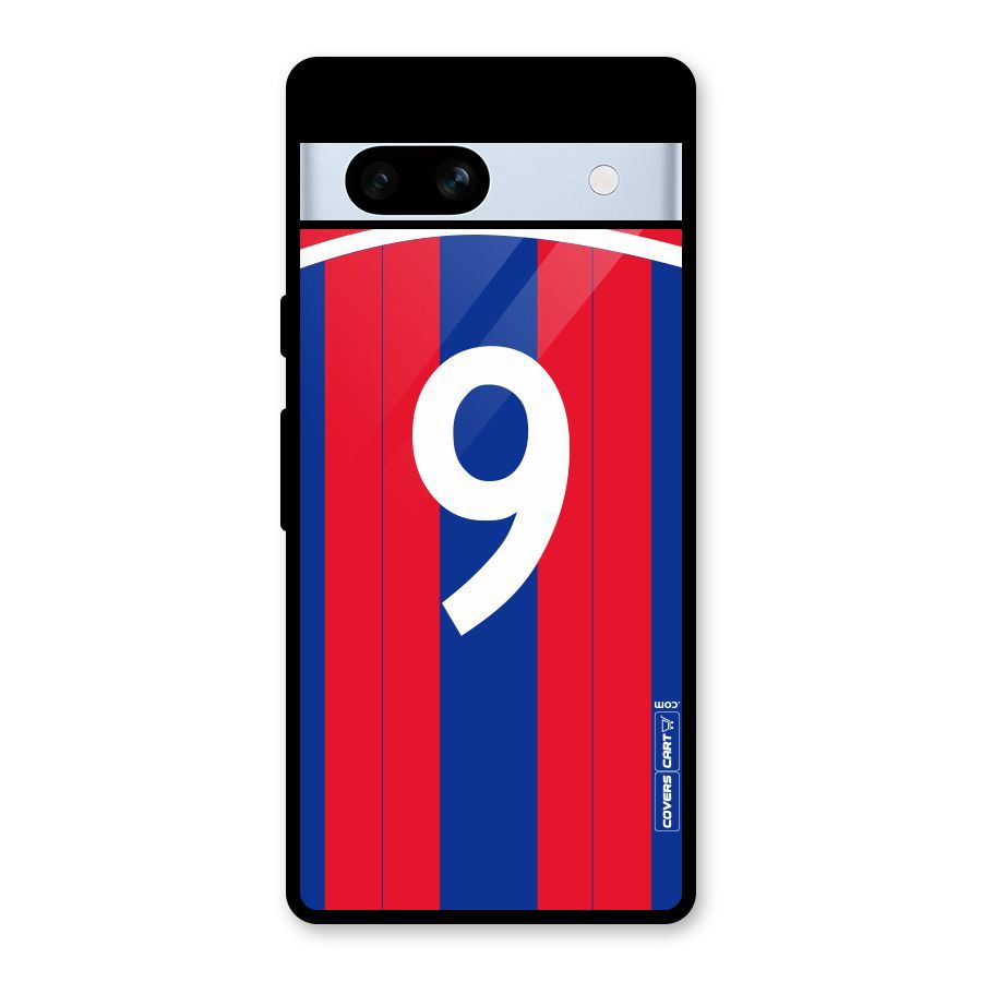 Number 9 Jersey Glass Back Case for Google Pixel 7a