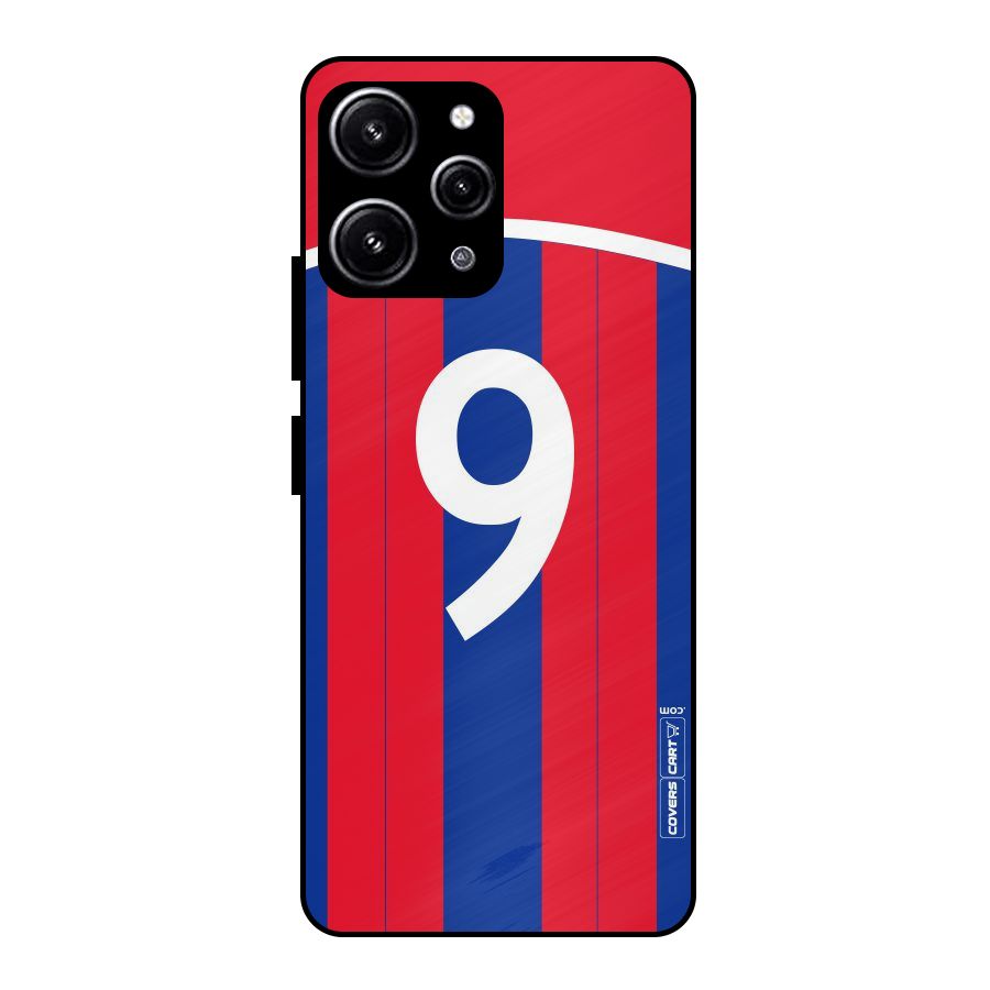 Number 9 Jersey Glass Back Case for Redmi 12 4G