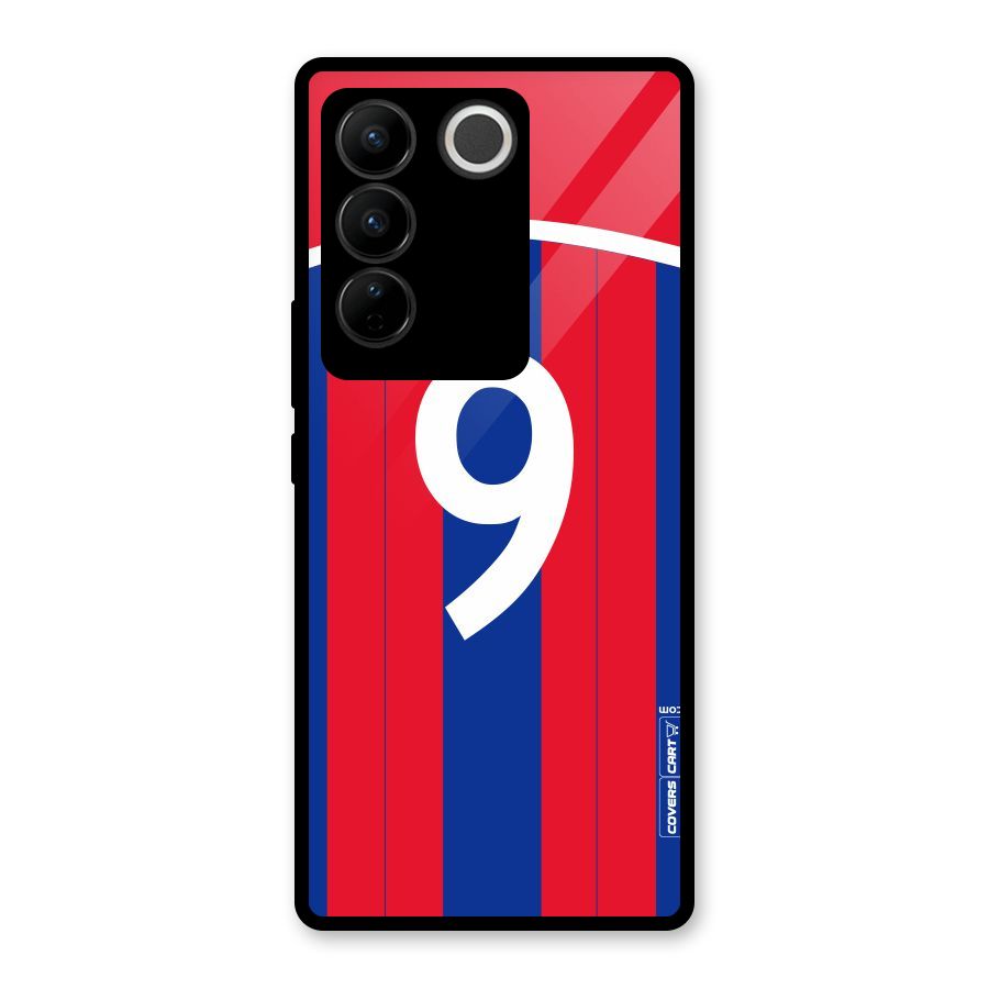 Number 9 Jersey Glass Back Case for Vivo V27