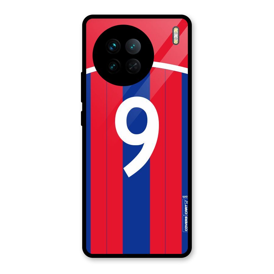 Number 9 Jersey Glass Back Case for Vivo X90