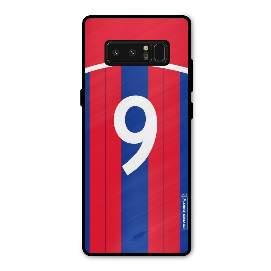 Number 9 Jersey Metal Back Case for Galaxy Note 8