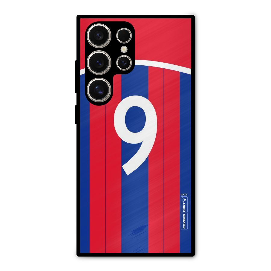 Number 9 Jersey Metal Back Case for Galaxy S24 Ultra