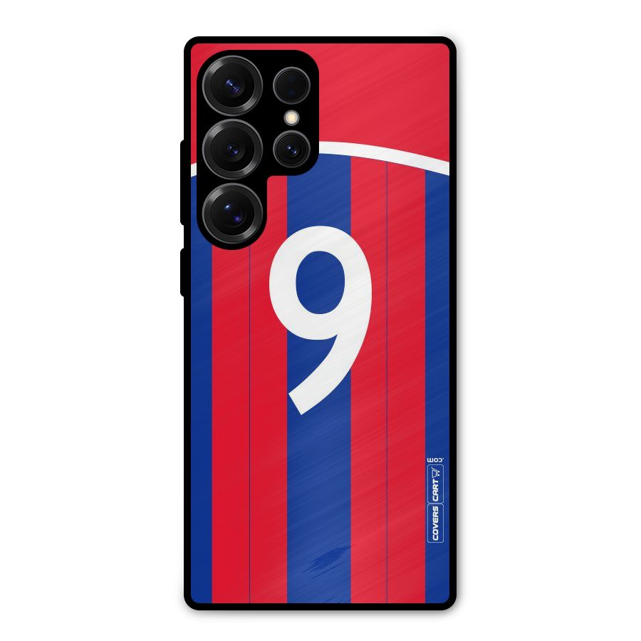 Number 9 Jersey Metal Back Case for Galaxy S25 Ultra