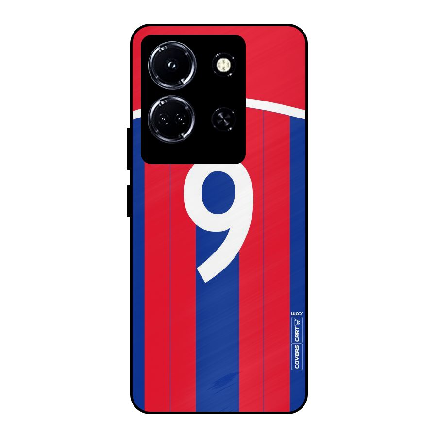 Number 9 Jersey Metal Back Case for Infinix Note 30 5G