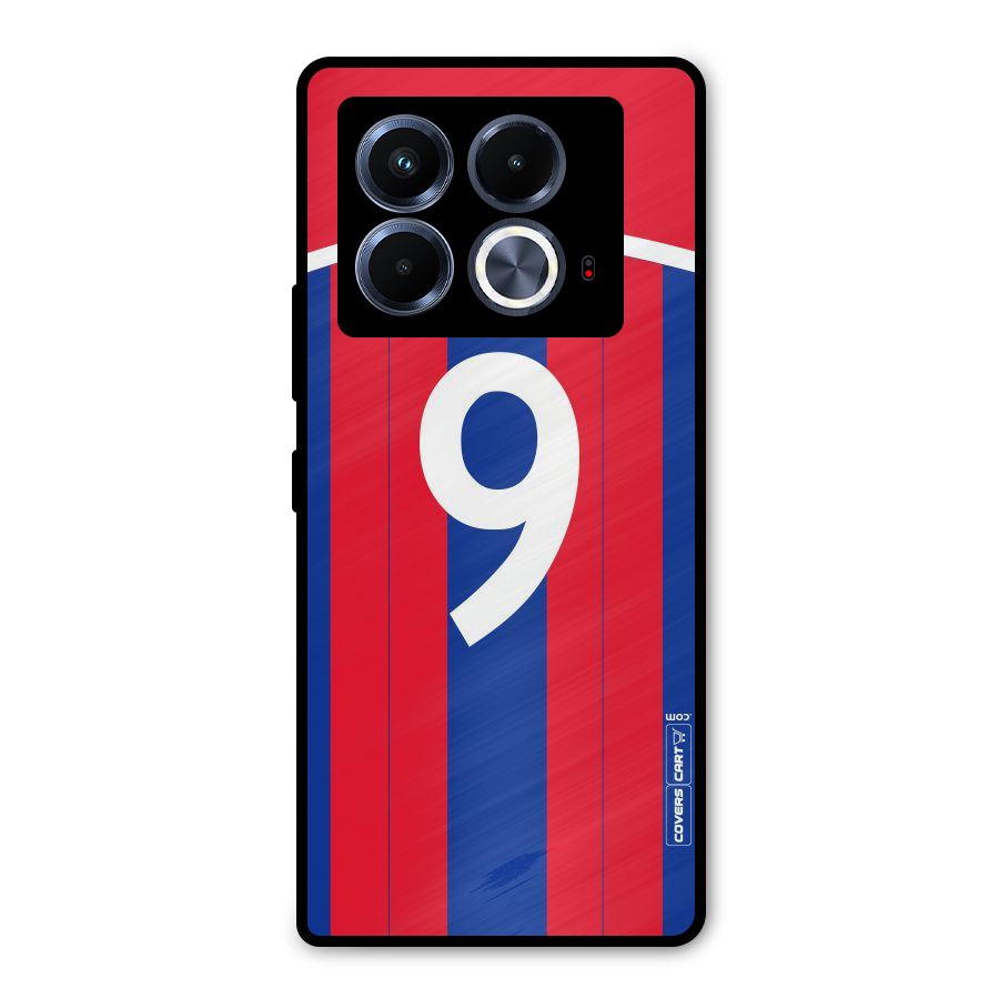 Number 9 Jersey Metal Back Case for Infinix Note 40 5G