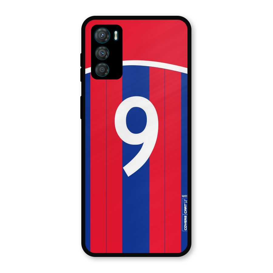 Number 9 Jersey Metal Back Case for Moto G42