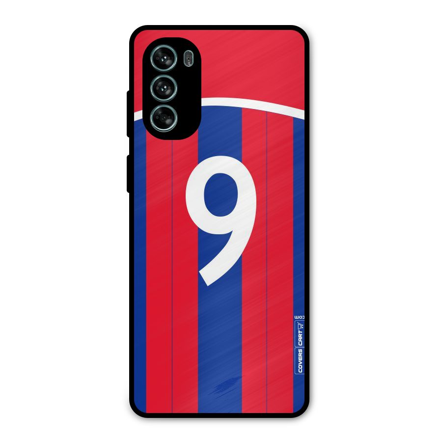 Number 9 Jersey Metal Back Case for Moto G62