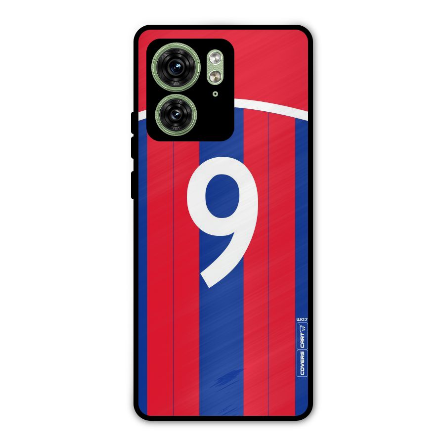 Number 9 Jersey Metal Back Case for Motorola Edge 40 5G