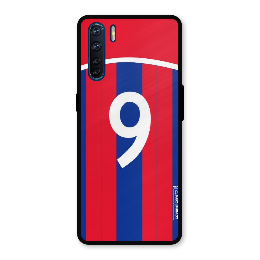 Number 9 Jersey Metal Back Case for Oppo F15