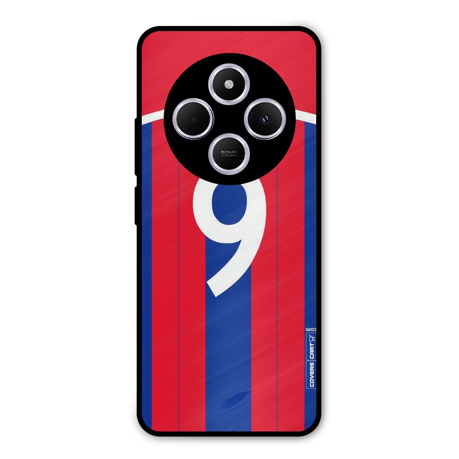 Number 9 Jersey Metal Back Case for Poco C75 5G