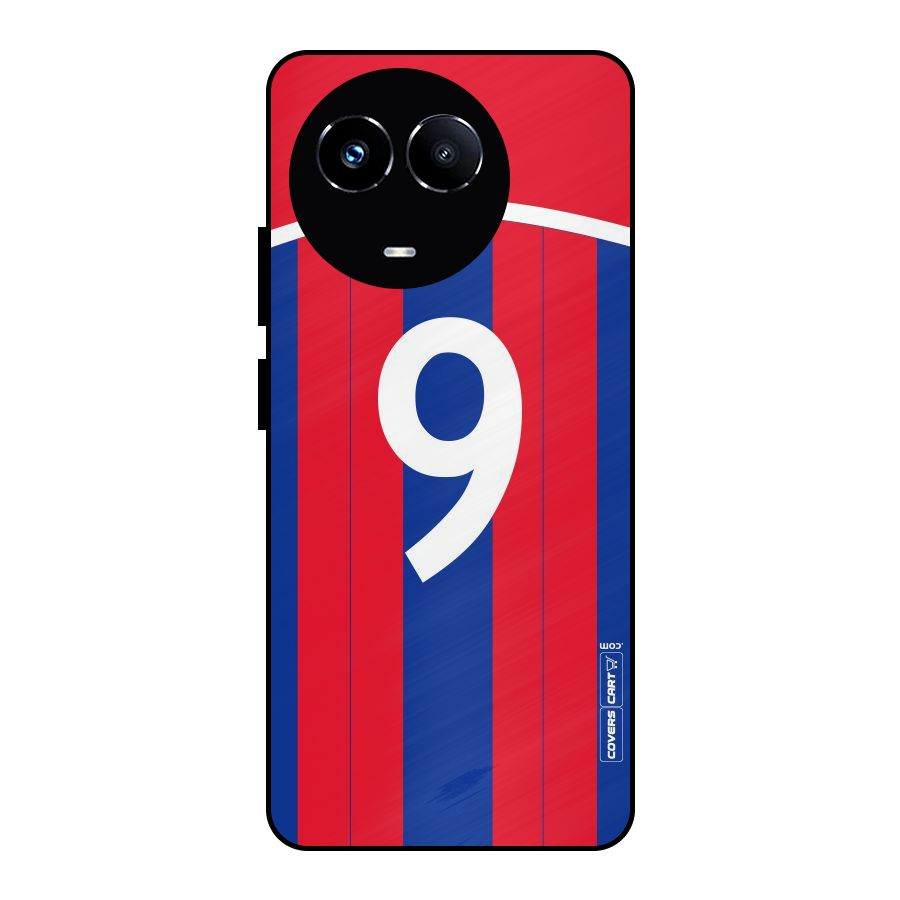 Number 9 Jersey Metal Back Case for Realme 11X