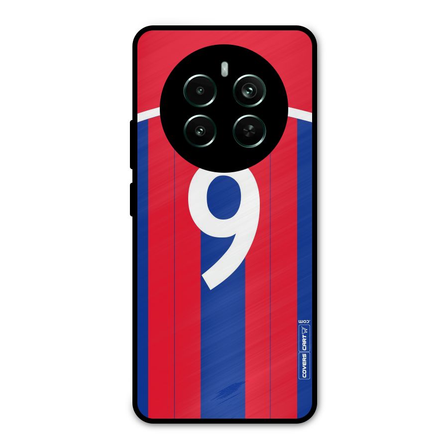 Number 9 Jersey Metal Back Case for Realme 12 Pro Plus