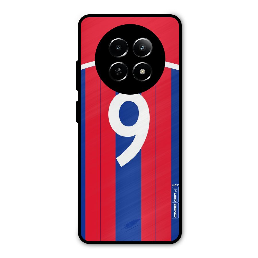 Number 9 Jersey Metal Back Case for Realme 12x 5G