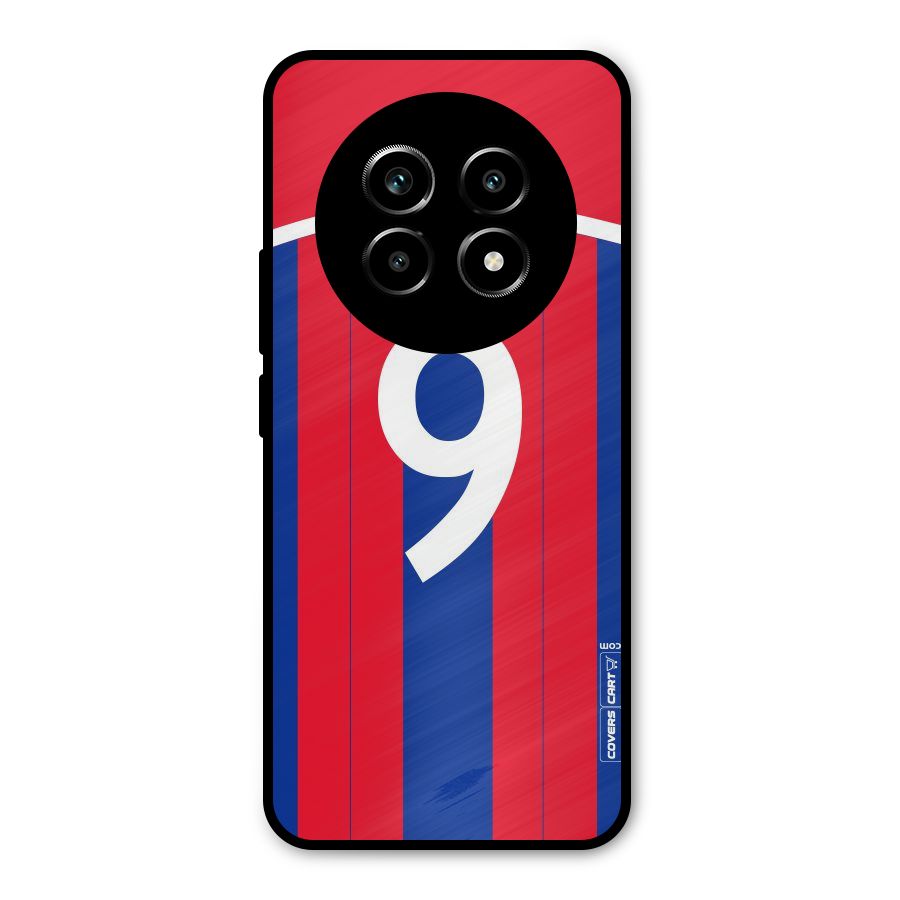 Number 9 Jersey Metal Back Case for Realme 14 Pro Lite