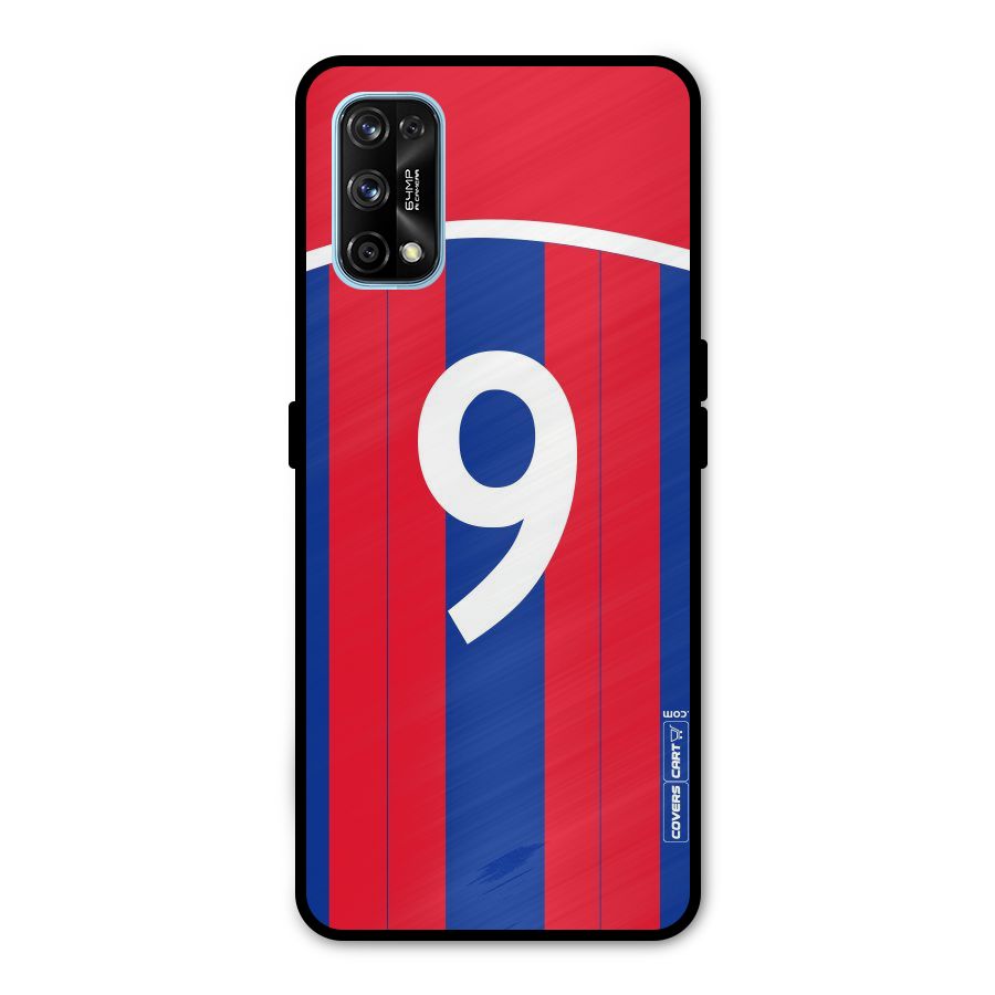Number 9 Jersey Metal Back Case for Realme 7 Pro