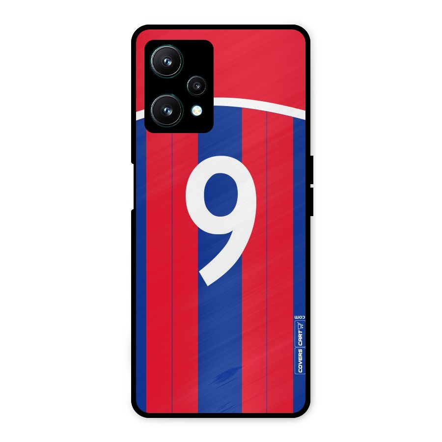 Number 9 Jersey Metal Back Case for Realme 9 Pro 5G