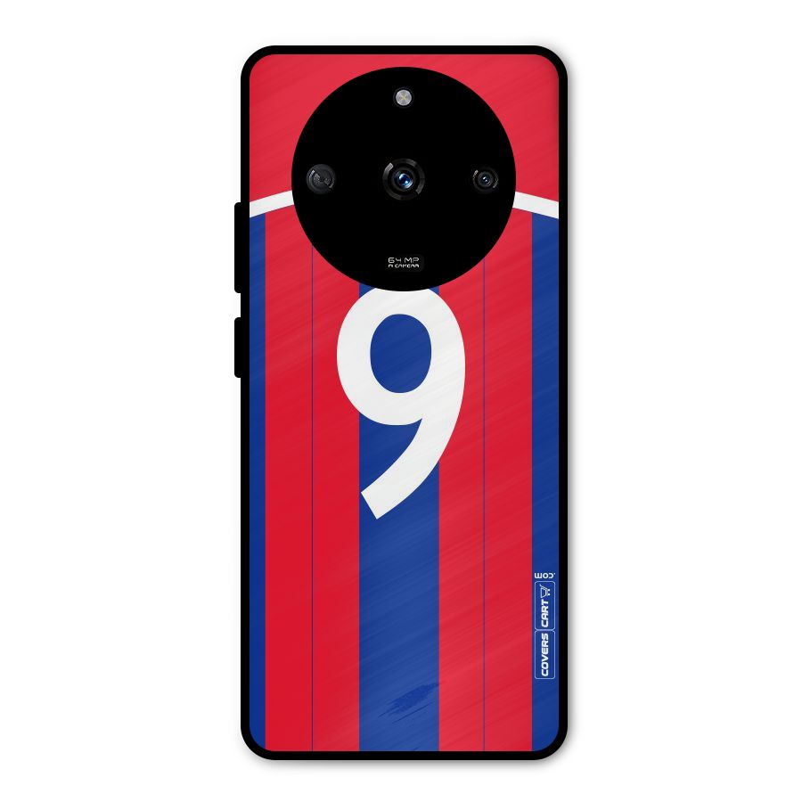 Number 9 Jersey Metal Back Case for Realme Narzo 60 5G