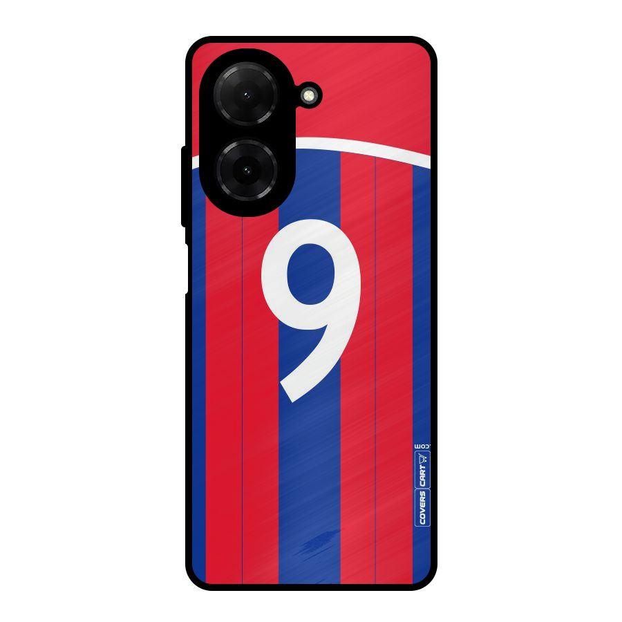 Number 9 Jersey Metal Back Case for Redmi A5 4G