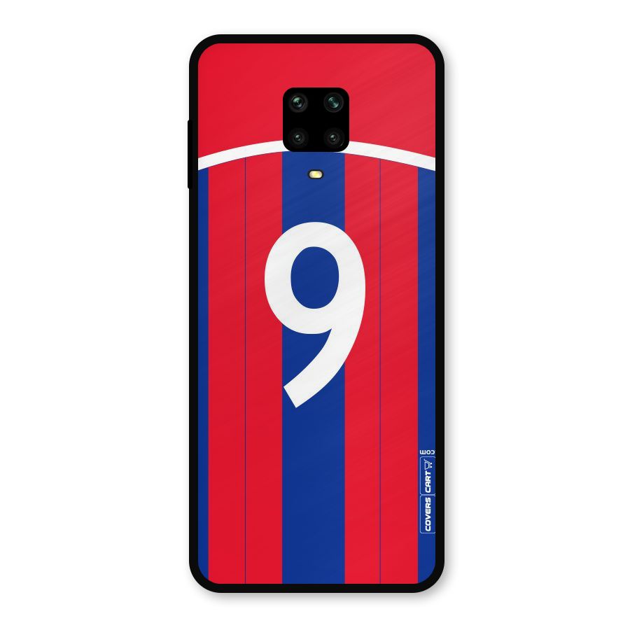 Number 9 Jersey Metal Back Case for Redmi Note 9 Pro
