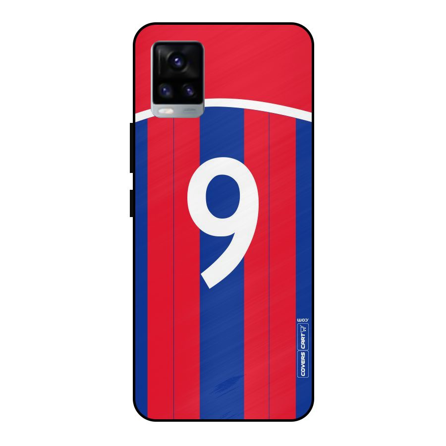 Number 9 Jersey Metal Back Case for Vivo V20 2021