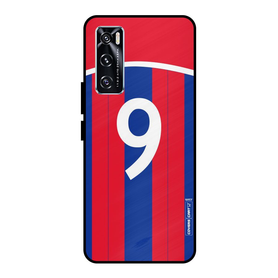 Number 9 Jersey Metal Back Case for Vivo V20 SE