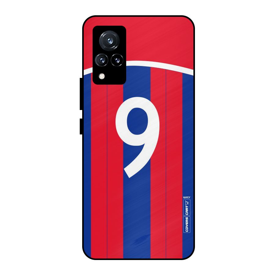 Number 9 Jersey Metal Back Case for Vivo V21 5G