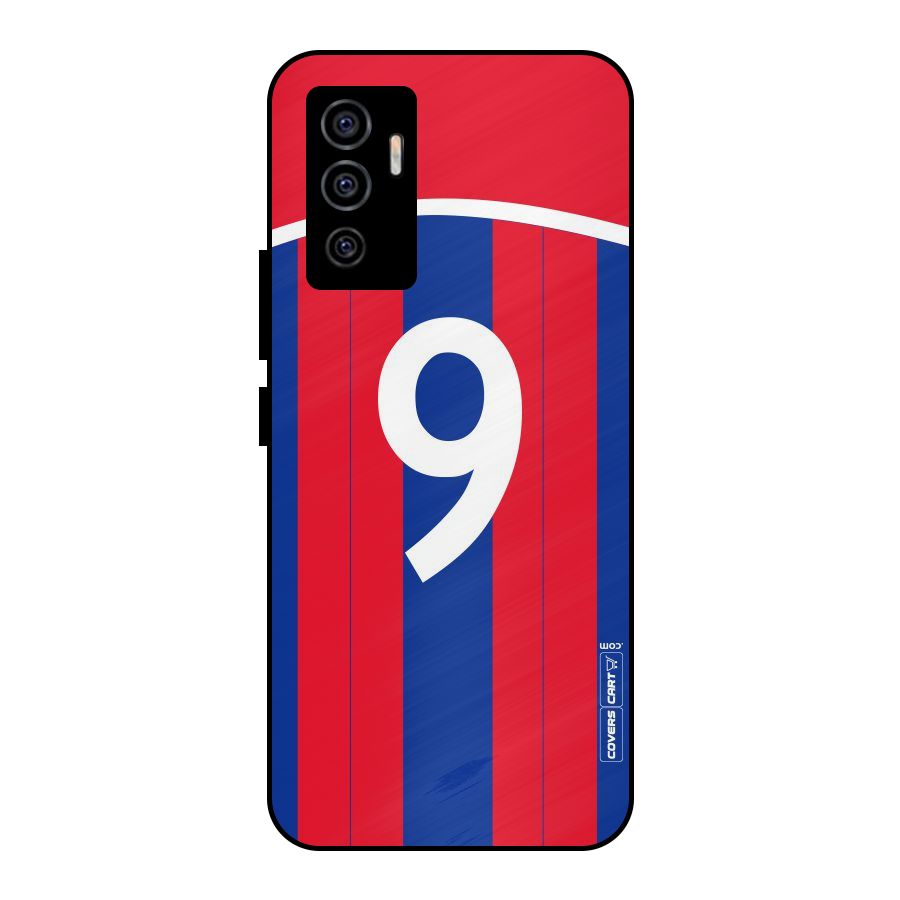 Number 9 Jersey Metal Back Case for Vivo V23e
