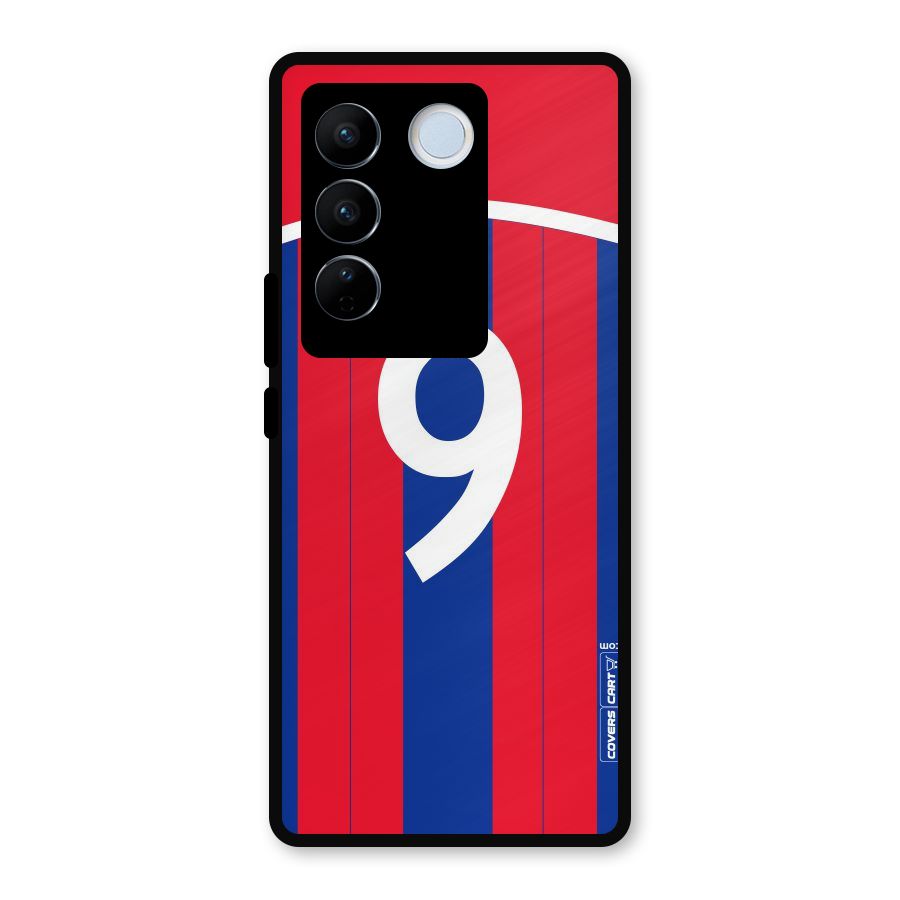 Number 9 Jersey Metal Back Case for Vivo V27