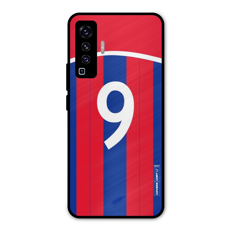 Number 9 Jersey Metal Back Case for Vivo X50