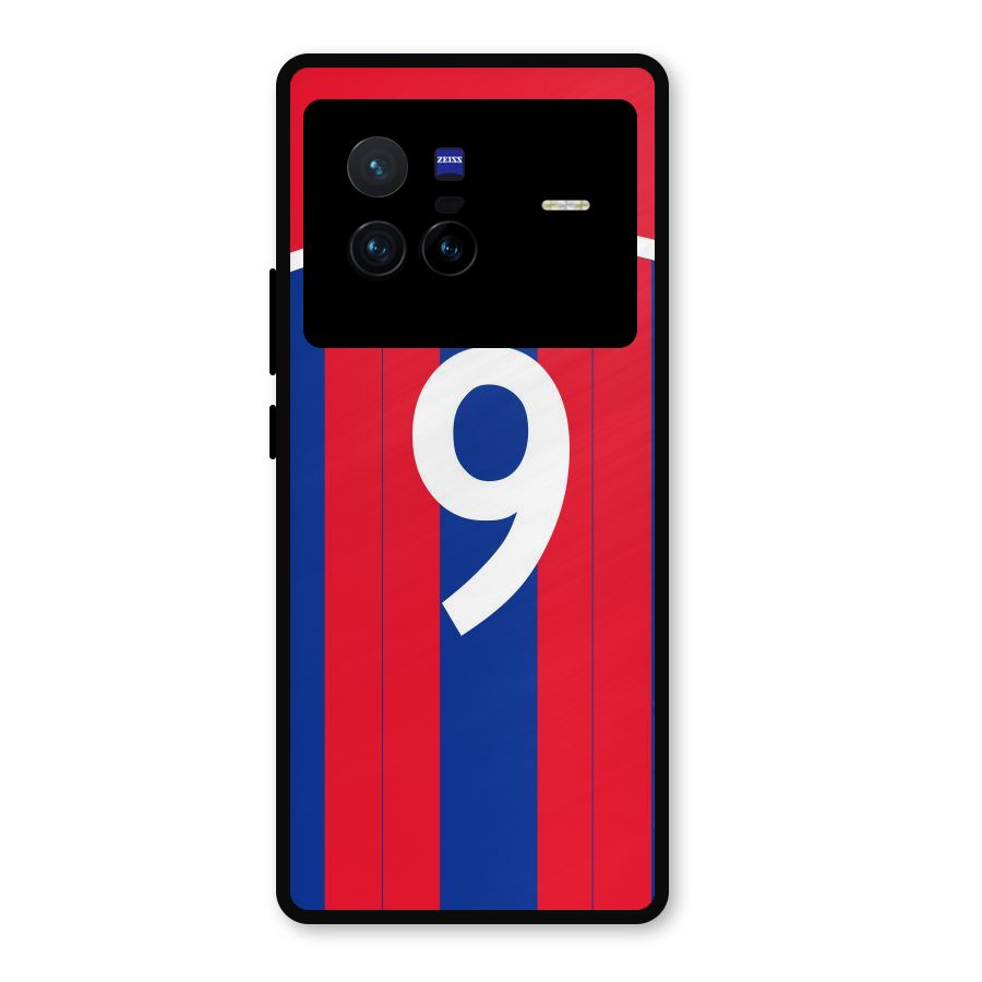 Number 9 Jersey Metal Back Case for Vivo X80