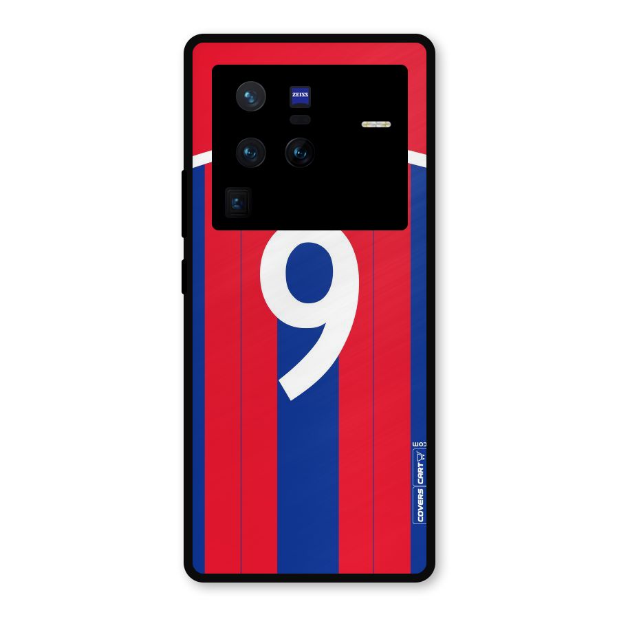 Number 9 Jersey Metal Back Case for Vivo X80 Pro