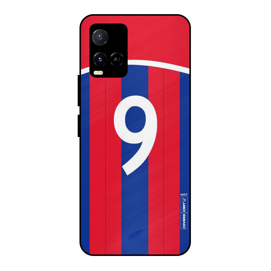 Number 9 Jersey Metal Back Case for Vivo Y21G