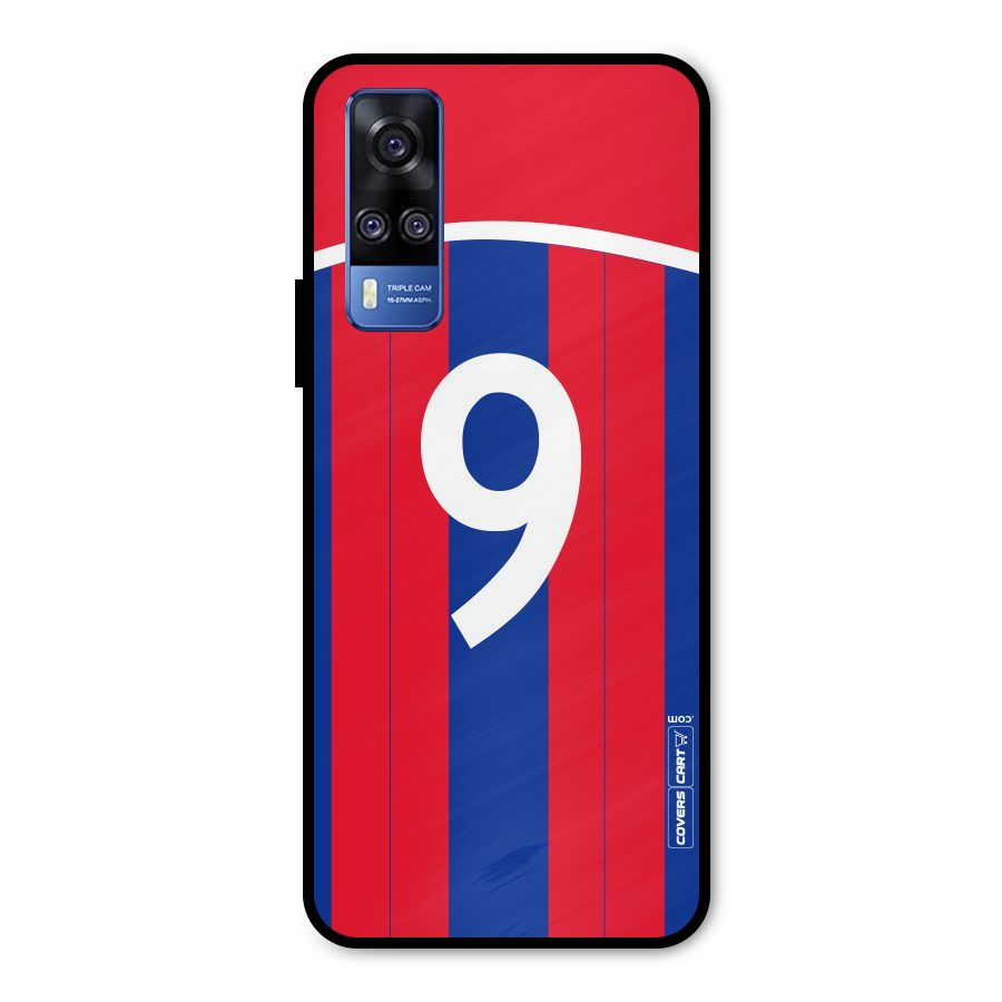 Number 9 Jersey Metal Back Case for Vivo Y51A