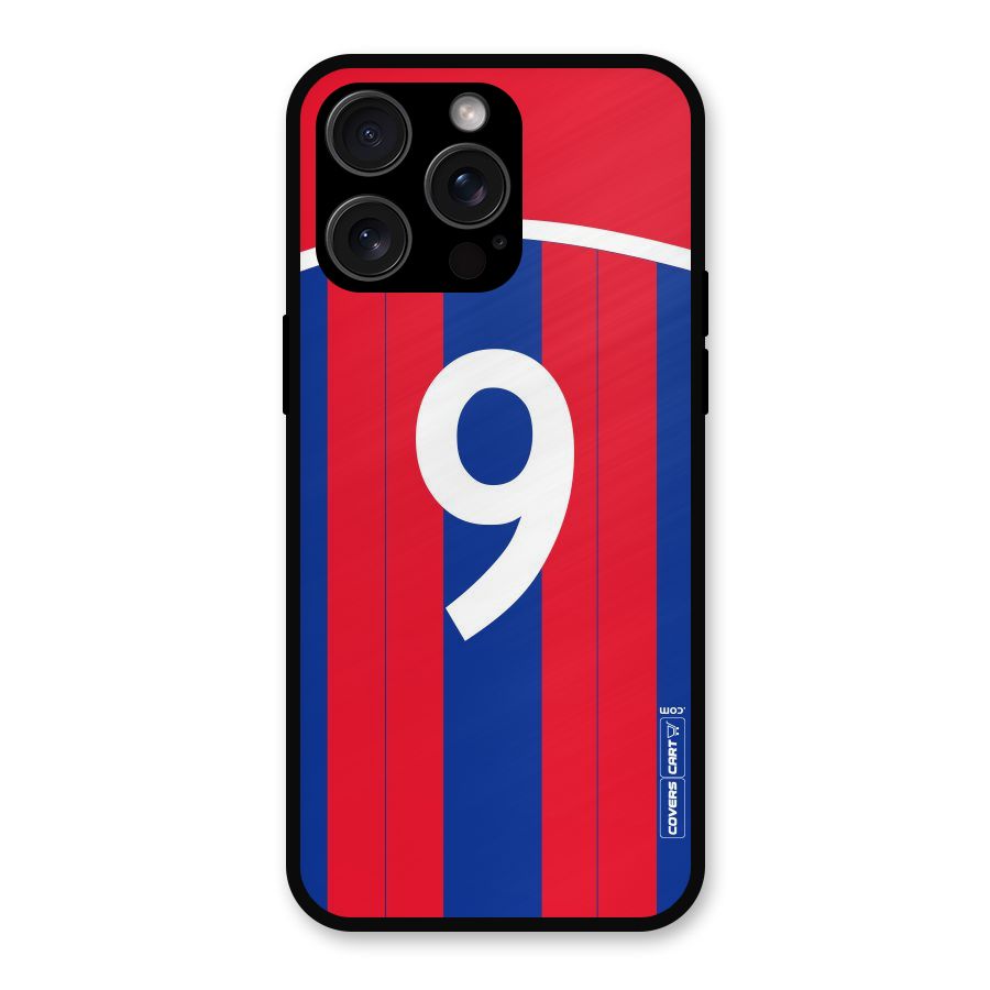 Number 9 Jersey Metal Back Case for iPhone 15 Pro Max