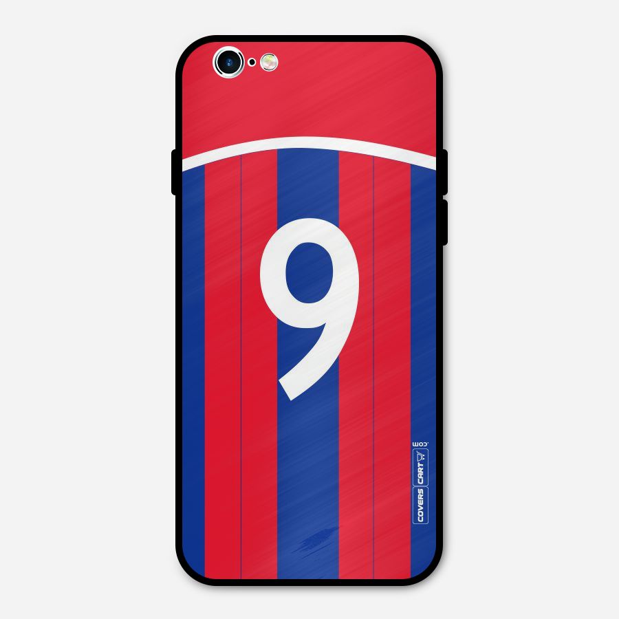 Number 9 Jersey Metal Back Case for iPhone 6 6s