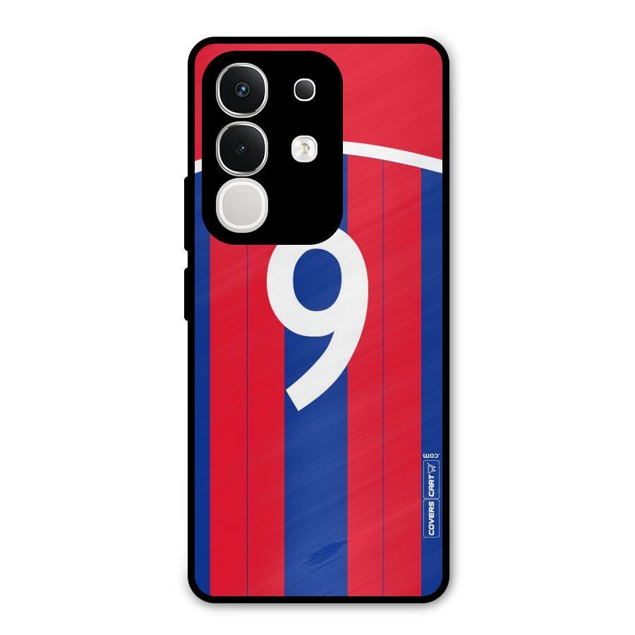 Number 9 Jersey Metal Back Case for iQOO Z10x