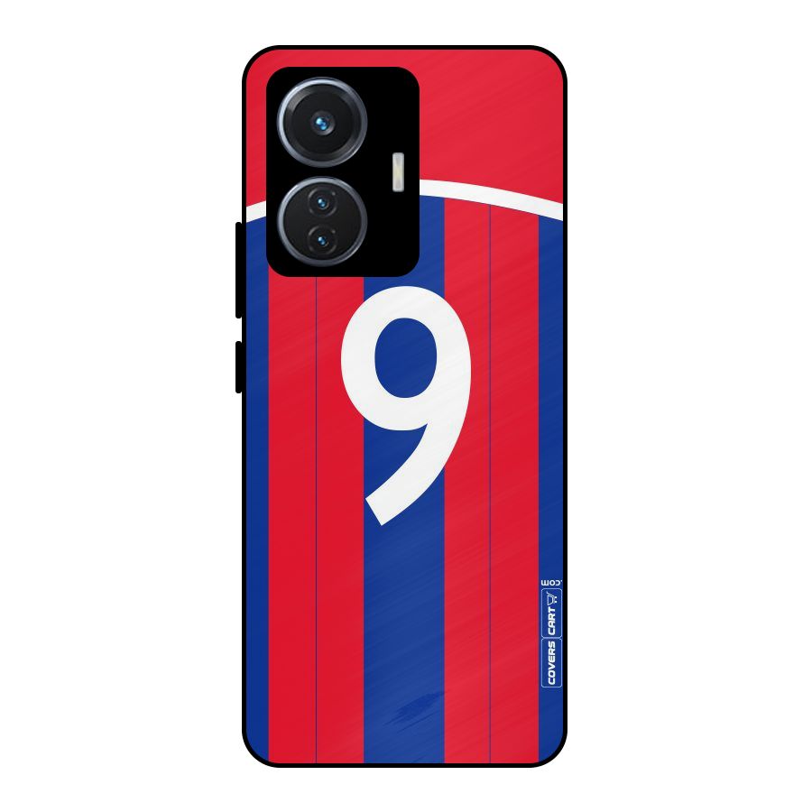 Number 9 Jersey Metal Back Case for iQOO Z6 44W