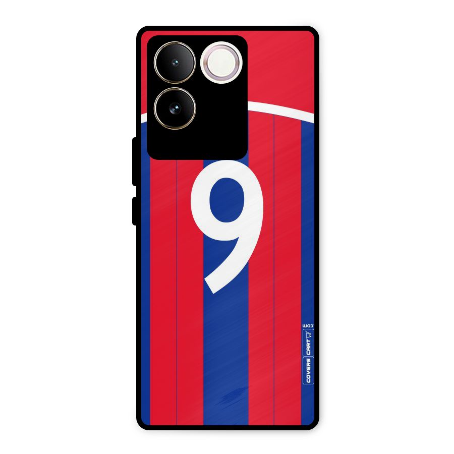 Number 9 Jersey Metal Back Case for iQOO Z7 Pro