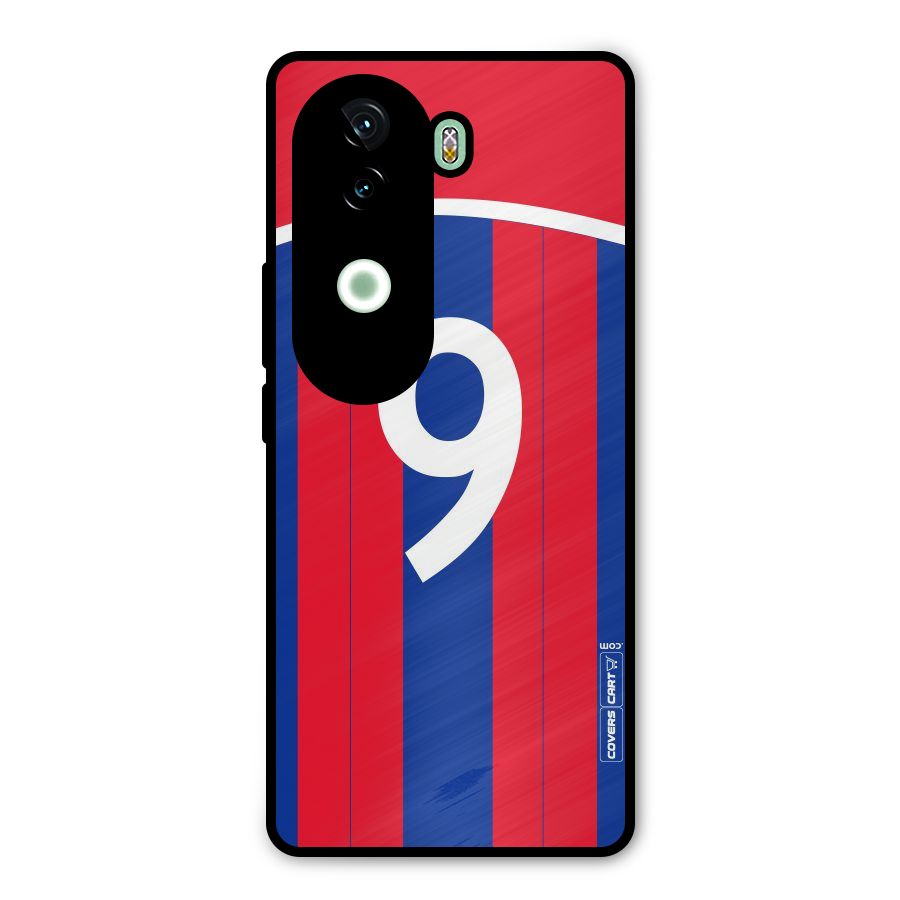 Number 9 Jersey Metal Back Case for iQOO Z9s