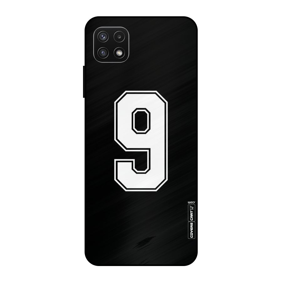 Number 9 Metal Back Case for Galaxy A22 5G